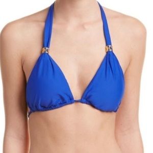 Helen Jon Indigo Bikini Top Slider Halter D Cup